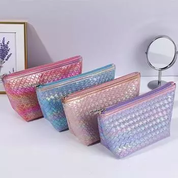 Большая дорожная косметичка для женщин, органайзер для косметики из ПУ, женские сумки для туалетных принадлежностей, косметичка, сумка для хранения, женская косметичка синий