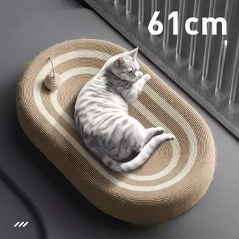 Большая доска для кошачьих когтей, новая сизалевая миска для кошачьих когтей, кошачье гнездо, одна кошка, точащая когти, не может уронить стружку, ремень, мяч 61*40**9CM