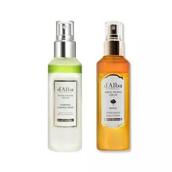 [Большая емкость] d Alba Purifying & Calming Serum 160 мл + Royal Serum 160 мл