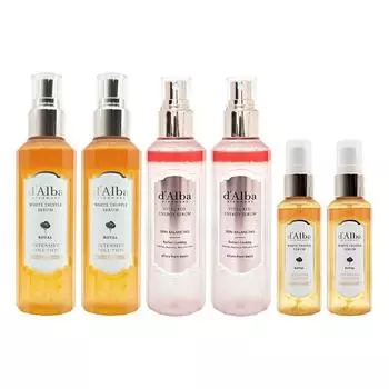 [Большая емкость] d Alba Royal Mist Serum 160 мл x 2 + Red 160 мл x 2 + 60 мл x 2, 760 мл, 1 набор