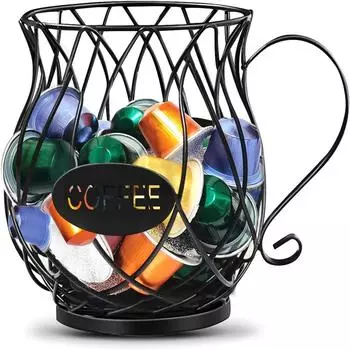 Большая емкость держатель для кофейных капсул для кухонной столешницы удобный стильный стеллаж для хранения подставок для кофейных капсул декор