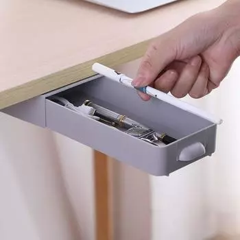 Большая емкость для рабочего стола без перфорации, контейнер для ручек, ящик для хранения канцелярских принадлежностей, коробка для пасты и карандашей розовый