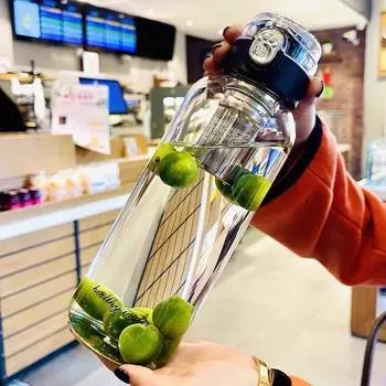 Большая емкость для разделения чая и воды, переносная термостойкая мужская чашка для чая, офисная чашка 0.75L-2L