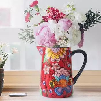 Большая емкость для сока, кувшин для домашнего использования, контейнер для воды, креативная ваза для гостиной, посуда для напитков, кувшин для розлива холодных напитков