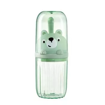 Большая емкость для зубной щетки и зубной пасты, портативная и съемная, гладкая линия, утолщенная, 2 части, Conveninet