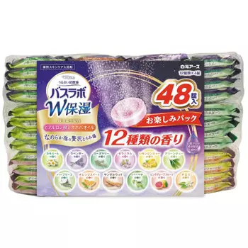 [Большая емкость] Hakugen Earth HERS Bath Lab W Увлажняющая Веселая Упаковка 48 Таблеток Газированная Соль Для Ванны Уход За Кожей Увлажнение [Квази-лекарство]