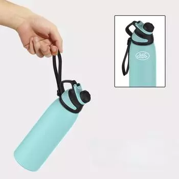 Большая емкость из нержавеющей стали 304, уличная портативная чашка для воды для мальчиков и девочек Longkou, уличная магнитная присоска 600ml белый