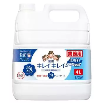 [Большая емкость] KireiKirei лечебное пенное мыло для рук профессиональное без запаха 4 л