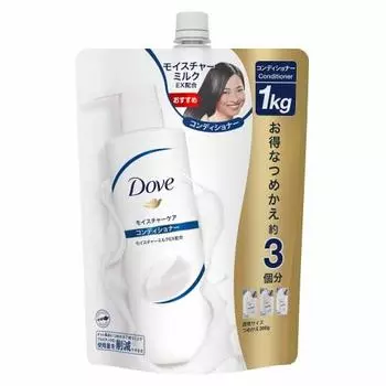 [Большая емкость] Кондиционер Dove Moisture Care, сменная упаковка 1 кг