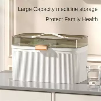 Большая емкость коробки безопасности замок Категория Хранение Большая емкость многослойные бытовые товары Главная Коробка Пластик