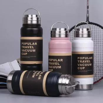 Большая емкость, крутая спортивная фитнес-большая бутылка для воды, для студентов мужского и женского пола, модная портативная чашка для воды, высокий уровень внешнего вида 600ml