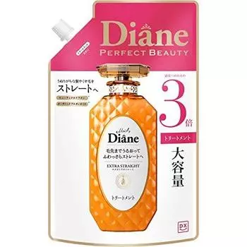 [Большая емкость] Лечение [Прямой] Цветочный и ягодный аромат Diane DX Extra Straight Refill 1000 мл