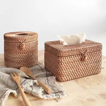 Большая емкость, легкая, превосходная тонкая работа, прямоугольная коробка для салфеток с крышкой 1