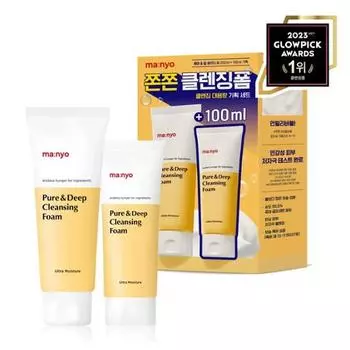 [Большая емкость] Пенка для чистого и глубокого очищения Manyo Factory, 200 мл + 100 мл, бесплатная раздача, очищение Кореи