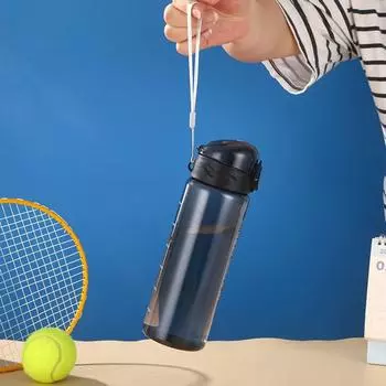 Большая емкость пластиковая бутылка для воды прозрачная портативная спортивная дорожная чашка для кофе, молока, чая, герметичные бутылки для питья с матовым покрытием 780ml