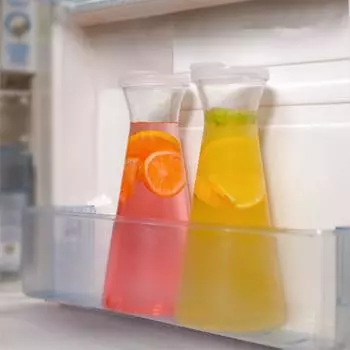 Большая емкость прозрачная с крышкой бар принадлежности для холодных напитков банка лимонада бутылка для воды кувшин для сока вода кухонные принадлежности белый