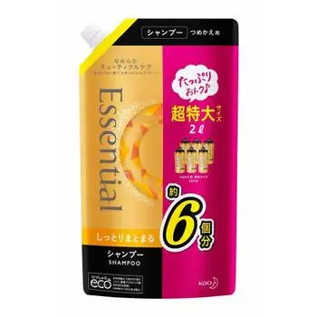 [Большая емкость] Сменный блок увлажняющего шампуня Essential Moist 2000 мл