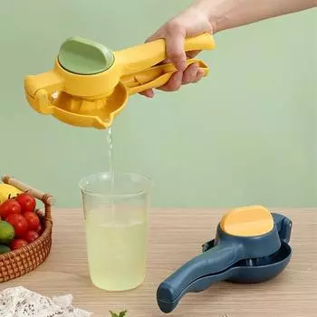 Большая емкость соковыжималка для лимона Ручная ручная роторная соковыжималка для лимона Пресс для фруктов Пластиковая соковыжималка для цитрусовых