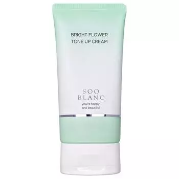 Большая емкость + тонизирующий крем Soublanc Bright Flower 100 мл (аромат цветка сирени), 1 шт, 100мл