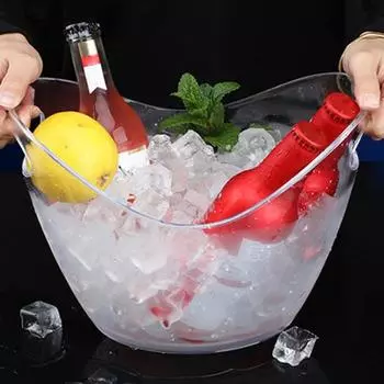 Большая емкость в форме слитка, напиток, бутылка пива, охладитель вина, шампанского, ледяная ванна, контейнер для вечеринок D