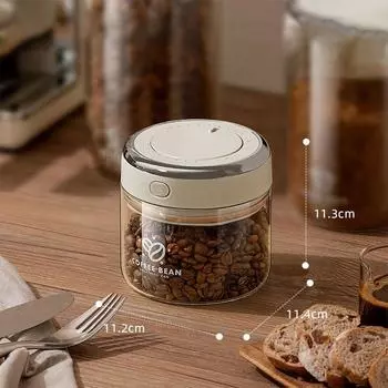 Большая емкость вакуумного резервуара для хранения кофе, контейнер для хранения кофейных зерен, герметичный резервуар для кофе S