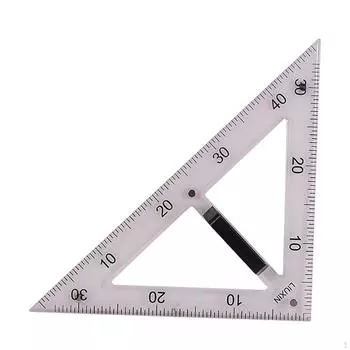 Большая геометрическая линейка для обучения математике, измерительный инструмент, многоразовый чертеж, школа 60 Degree Ruler