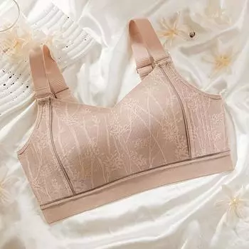 Большая грудь демонстрирует маленькую, тонкое подтягивающее нижнее белье, женское бесшовное уменьшение груди, сбор полной чашки, грудь против провисания, маленький бюстгальтер. 3XL