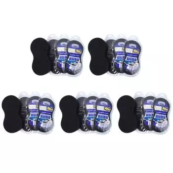 Большая губка, 8-образные чистящие губки для уборки кухни (Высокая плотность черного цвета)