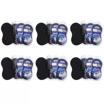 - Большая губка, 8-образные чистящие губки для уборки кухни (Высокая плотность черного цвета