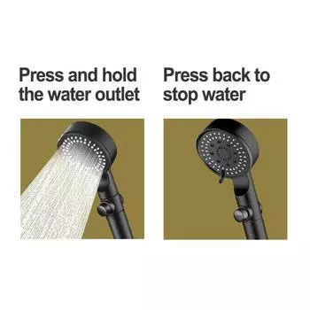 Большая хромированная насадка для душа, самоочищающиеся силиконовые форсунки