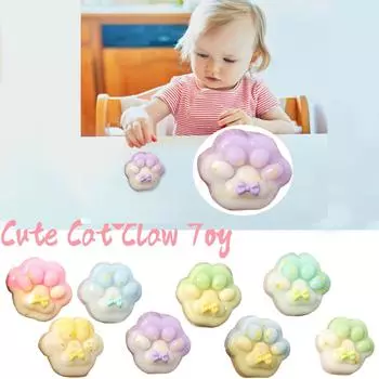 Большая игрушка для сдавливания кошки, супер мягкая имитация силикона, детская творческая игрушка One Size зелёный