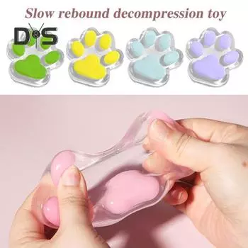 Большая игрушка для снятия стресса с кошки, игрушка для снятия беспокойства, ущипывания кошачьей лапы, сенсорная игрушка для детей, подростков и взрослых, мягкий мяч для снятия стресса, игрушка для домашних животных светло-розовый