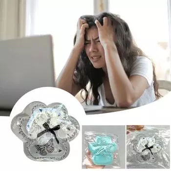 Большая игрушка для снятия стресса в виде кошачьей лапки, мягкая, высокоэластичная, сжимаемая игрушка для кошек 12cm синий