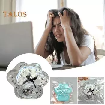 Большая игрушка для снятия стресса в виде кошачьей лапки, мягкая, высокоэластичная, сжимаемая игрушка для кошек, игрушка-нервозность для взрослых и детей, ультрамягкая игрушка-щипок 12cm синий