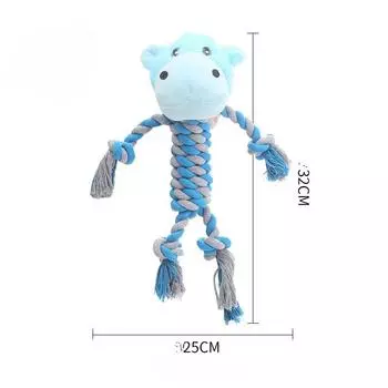 Большая игрушка для укуса питомца из хлопковой веревки, модель животного, игрушка для питомца, голос, интерактивные игрушки, предназначенные только для использования XS