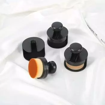 Большая кисть для рассыпчатой пудры Женская косметическая щетка для чистки виниловых пластинок Кисть для макияжа Макияж жёлтый