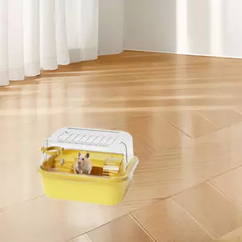 Большая клетка для хомяка, двухъярусная, открывающаяся сверху, вентилируемая среда обитания для маленьких животных