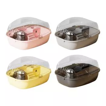 Большая клетка для хомяка, открывающаяся сверху, среда обитания для морских свинок, мелких животных, кроликов серый