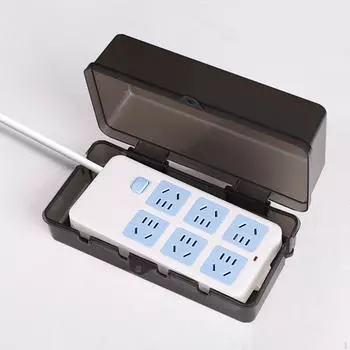 Большая коробка электрических подключений. Крышка уличной розетки. Легко устанавливается. Прочный удлинитель. Водонепроницаемый. белый