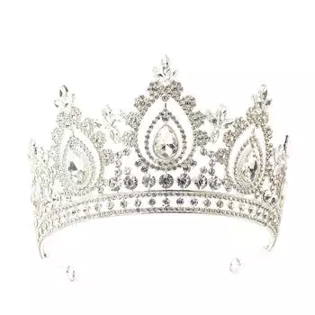 Большая корона невесты, высококачественные свадебные аксессуары, аксессуары для волос, головной убор, корона, корона