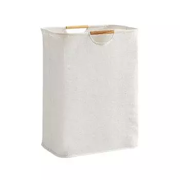 Большая корзина для белья, водонепроницаемая складная корзина для белья с деревянной ручкой для домашнего хозяйства Large