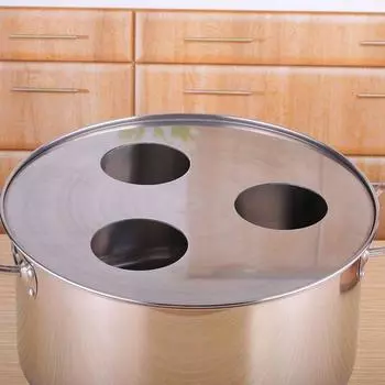 Большая круглая кастрюля для варки на пару с начинкой из булочки, большое основание, кастрюля с тремя отверстиями и доской для пельменей, нержавеющая сталь, пароварка, паровая палуба