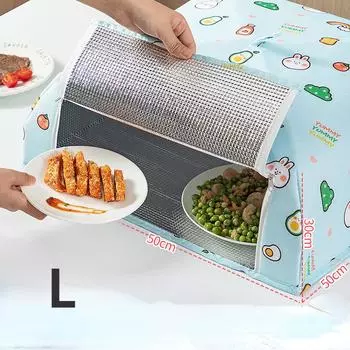 Большая крышка для еды, изолированная посуда, домашнее овощное мясо, зимний утолщенный нагревательный стол, складная палатка на молнии, теплый чехол для еды для кемпинга, пикника, барбекю