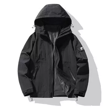 Большая куртка с капюшоном для мужчин, свободная повседневная куртка размера плюс, верхняя мужская одежда больших размеров 8XL