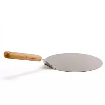 Большая лопатка для пиццы из нержавеющей стали, 10 дюймов, круглый подъёмник для печенья