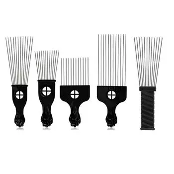 Большая масляная головка для волос, расческа с большой спинкой, игольная расческа с хвостом, профессиональная расческа для афро-выбора, салонная расческа, расческа-вилка, расческа set 1