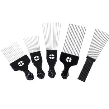 Большая масляная головка для волос, расческа с большой спинкой, игольная расческа с хвостом, профессиональная расческа для афро-выбора, салонная расческа, расческа-вилка, расческа set 1