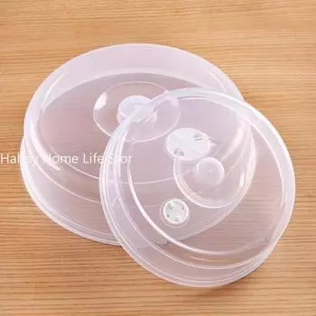 Большая микроволновая крышка с разбрызгиванием с помощью парового вентиляционного отверстия свежее количество кухни.