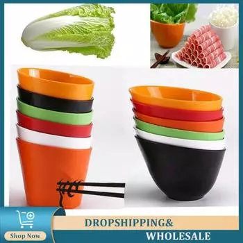 Большая миска из меламина Многоцелевые сервировочные миски для ресторанов Красочные сервировочные миски ресторанного класса Аксессуар для тушеного мяса Функциональный