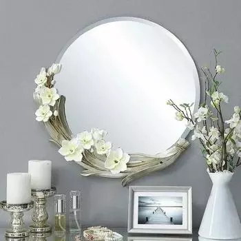 Большая модель настенного декоративного зеркала для спальни в полный рост, зеркало для макияжа в душе, винтажное настенное украшение для дома